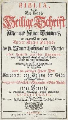 Große Abbildung Nr.1: 141-26 Biblia germanica.: (Bibeln)