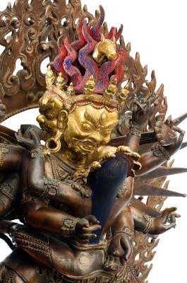 Große Abbildung Nr.3: 141-2628 Yuganaddha Hayagriva.: (Asiatika, Tibet)