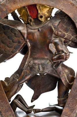 Große Abbildung Nr.4: 141-2628 Yuganaddha Hayagriva.: (Asiatika, Tibet)