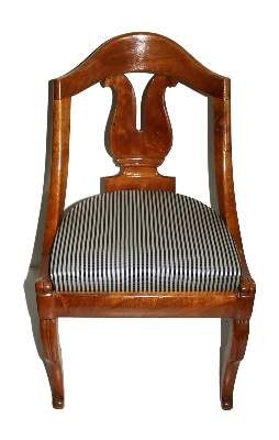 Große Abbildung Nr.1: 141-2674 Biedermier Gondola Stuhl.: (Möbel, Stühle)