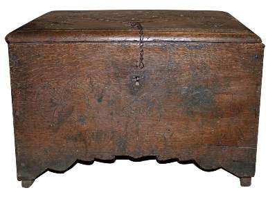 Große Abbildung Nr.2: 141-2687 Barocktruhe: (Möbel, Truhen)