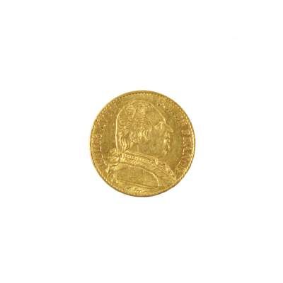 Große Abbildung Nr.1: 141-2698 Louis XVIII: (Münzen und Medaillen, Gold)