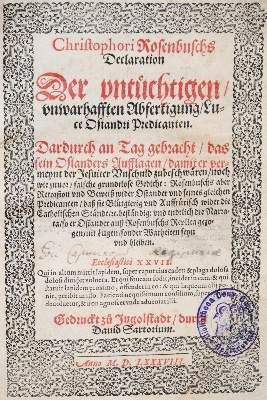 Große Abbildung Nr.2: 141-273 Rosenbusch,C.: (Alte Drucke, Handschriften und Theologie)