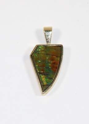 Große Abbildung Nr.1: 141-2768 Ammolite 18k GG: (Schmuck, Anhänger)