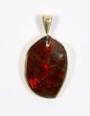 Große Abbildung Nr.1: 141-2770 Ammolite 18k GG: (Schmuck, Anhänger)
