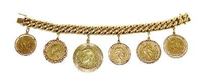 Große Abbildung Nr.1: 141-2777 Münzarmband.: (Schmuck, Armbänder)