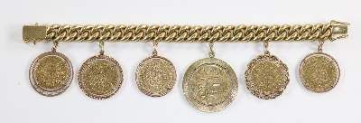 Große Abbildung Nr.2: 141-2777 Münzarmband.: (Schmuck, Armbänder)