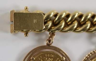 Große Abbildung Nr.3: 141-2777 Münzarmband.: (Schmuck, Armbänder)