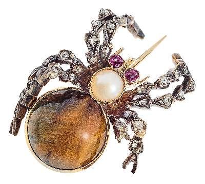 Große Abbildung Nr.1: 141-2787 Spinnenbrosche.: (Schmuck, Broschen)