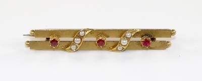 Große Abbildung Nr.1: 141-2789 Viktorianische Stabbrosche.: (Schmuck, Broschen)