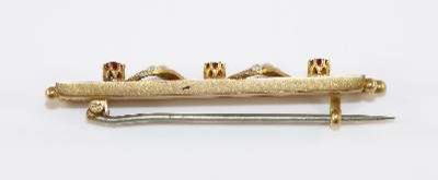 Große Abbildung Nr.2: 141-2789 Viktorianische Stabbrosche.: (Schmuck, Broschen)