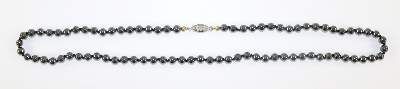 Große Abbildung Nr.1: 141-2794 Onyx- und Hämatitkette.: (Schmuck, Colliers)