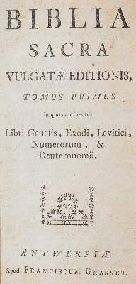Große Abbildung Nr.1: 141-28 Biblia latina.: (Bibeln)