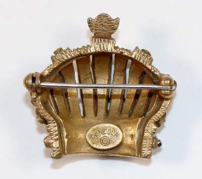 Große Abbildung Nr.2: 141-2817 DeNicola Kronenbrosche.: (Schmuck, Modeschmuck)