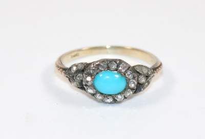 Große Abbildung Nr.1: 141-2833 Damenring um 1900.: (Schmuck, Ringe)