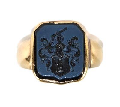 Große Abbildung Nr.1: 141-2843 Siegelring: (Schmuck, Ringe)