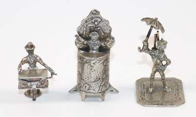 Große Abbildung Nr.1: 141-2872 Drehorgelspieler,: (Silber, Miniaturen)