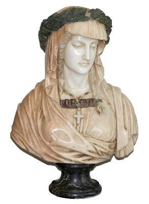 Große Abbildung Nr.1: 141-2902 Marmorbüste: (Skulpturen - Plastiken)