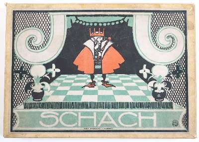 Große Abbildung Nr.1: 141-2909 Jugendstil Schachspiel: (Spielzeug)