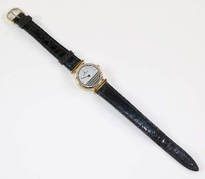 Große Abbildung Nr.1: 141-2933 Bicolore Dugena Armbanduhr.: (Uhren, Armbanduhren)