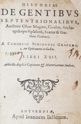 Große Abbildung Nr.1: 141-294 Olaus Magnus.: (Skandinavien)