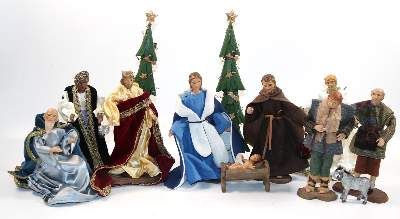 Große Abbildung Nr.1: 141-2957 Krippenfiguren, Engelskapelle: (Weihnachten)