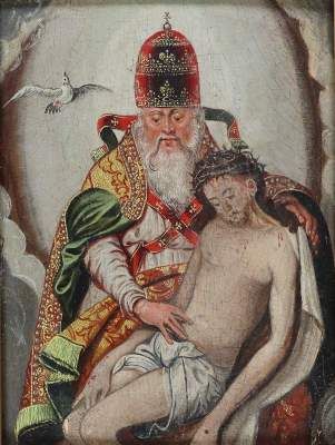 Große Abbildung Nr.1: 141-3028 Trinität - Gnadenstuhl.: (Varia, Andachtsbilder)
