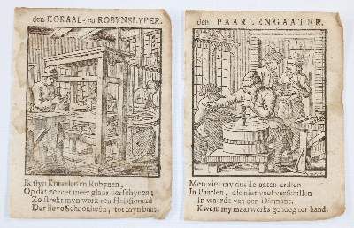 Große Abbildung Nr.2: 141-3035 Perlenbohrer u. Perlensucher.: (Varia, Berufe)