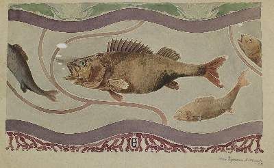 Große Abbildung Nr.1: 141-3076 Jugendstilentwurf: (Varia, Jugendstil)