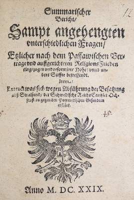 Große Abbildung Nr.1: 141-310 Summarischer Bericht: (Alte Drucke, Handschriften und Theologie)
