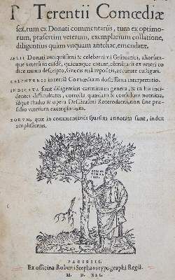 Große Abbildung Nr.1: 141-313 Terentius Afer,P.: (Alte Drucke, Handschriften und Theologie)