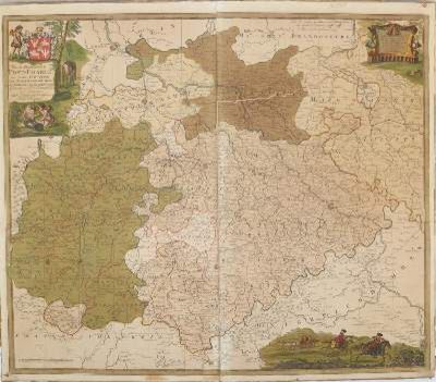 Große Abbildung Nr.4: 141-3143 Vier Landkarten.: (Varia)