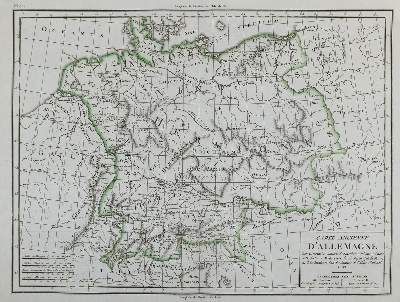 Große Abbildung Nr.1: 141-3163 Carte d'Allemagne.: (Deutschland)