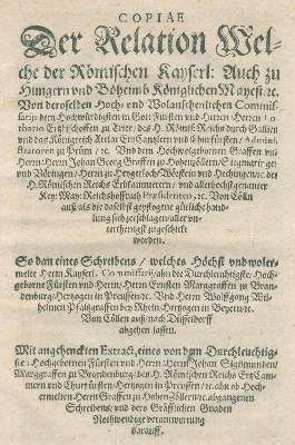 Große Abbildung Nr.2: 141-320 Copiae der Relation: (Ungarn, Böhmen)