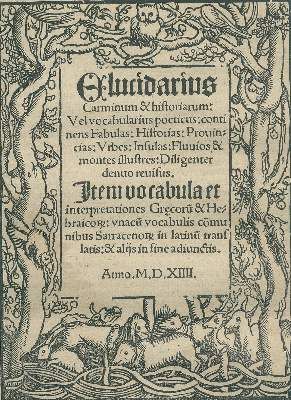 Große Abbildung Nr.2: 141-329 Vocabularius: (Alte Drucke, Handschriften und Theologie)