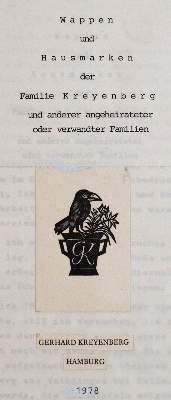 Große Abbildung Nr.1: 141-343 Kreyenberg,G.: (Genealogie und Heraldik)