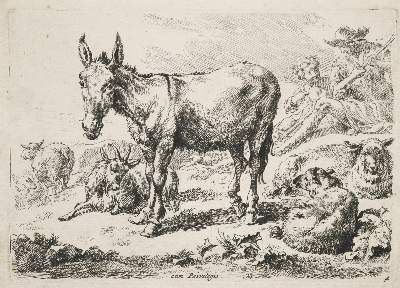 Große Abbildung Nr.1: 141-3473 Berchem, Nicolaes: (Künstlergraphik)