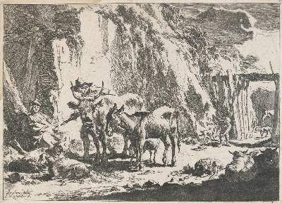 Große Abbildung Nr.1: 141-3476 Berghem, Nicolaes: (Künstlergraphik)