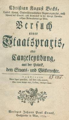 Große Abbildung Nr.1: 141-348 Beck,Chr.A.: (Politik und Staatswissenschaften)
