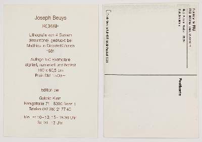 Große Abbildung Nr.8: 141-3482 Beuys, Joseph: (Künstlergraphik)