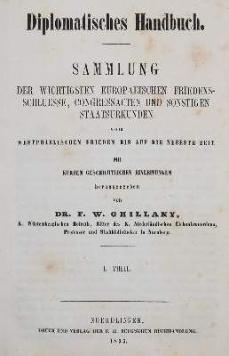 Große Abbildung Nr.1: 141-350 Ghillany,F.W.: (Politik und Staatswissenschaften)