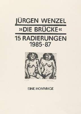 Große Abbildung Nr.3: 141-3510 Wenzel,J.: (Künstlergraphik, Brücke)