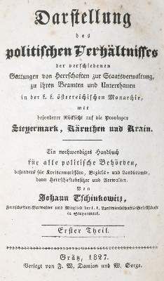 Große Abbildung Nr.1: 141-353 Tschinkowitz,J.: (Politik und Staatswissenschaften)