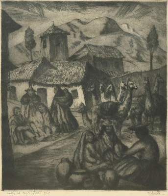 Große Abbildung Nr.1: 141-3588 De Santo, F.: (Künstlergraphik)