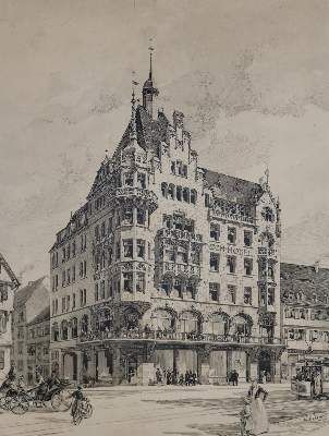 Große Abbildung Nr.1: 141-3602 Dom-Hotel.: (Künstlergraphik)