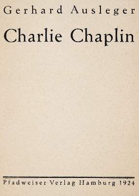 Große Abbildung Nr.2: 141-362 Ausleger,G.: (Film - Theater - Tanz, Chaplin)