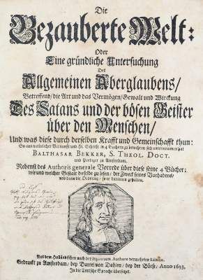 Große Abbildung Nr.1: 141-375 Bekker,B.: (Grenzwissenschaften und Okkultismus)