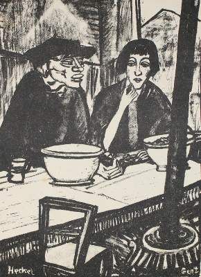 Große Abbildung Nr.1: 141-3786 Heckel, Erich: (Künstlergraphik)
