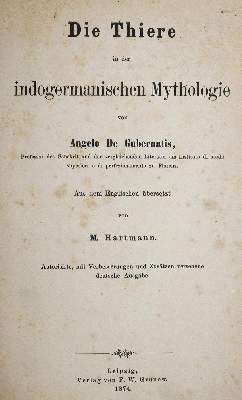 Große Abbildung Nr.1: 141-379 Gubernatis,A.de.: (Grenzwissenschaften und Okkultismus)