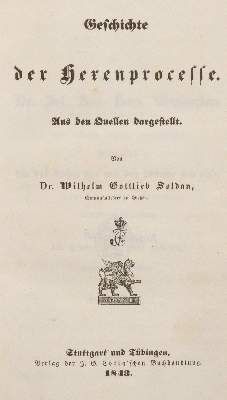 Große Abbildung Nr.1: 141-380 Soldan,W.G.: (Grenzwissenschaften und Okkultismus, Hexenwesen)